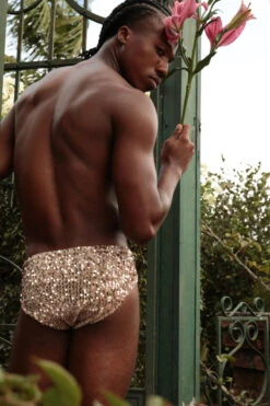 Rolling Tria Unisex Briefs - Gold Sequin 9 Rolling Tria Unisex Briefs - Gold Sequin -Rad Store RollingHaras 370