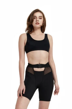 Hamade Activewear Buckle Cycling Shorts - Black -Rad Store SS04