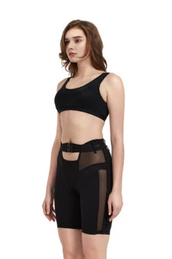 Hamade Activewear Buckle Cycling Shorts - Black -Rad Store SS06