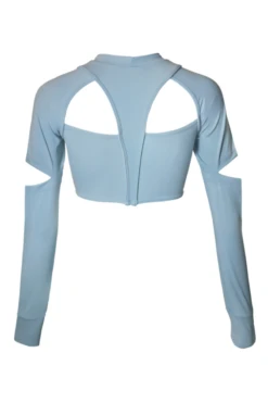 Hamade Activewear Scoop Neck Long Sleeve Top - Light Blue 17 Hamade Activewear Scoop Neck Long Sleeve Top - Light Blue -Rad Store SS22 20