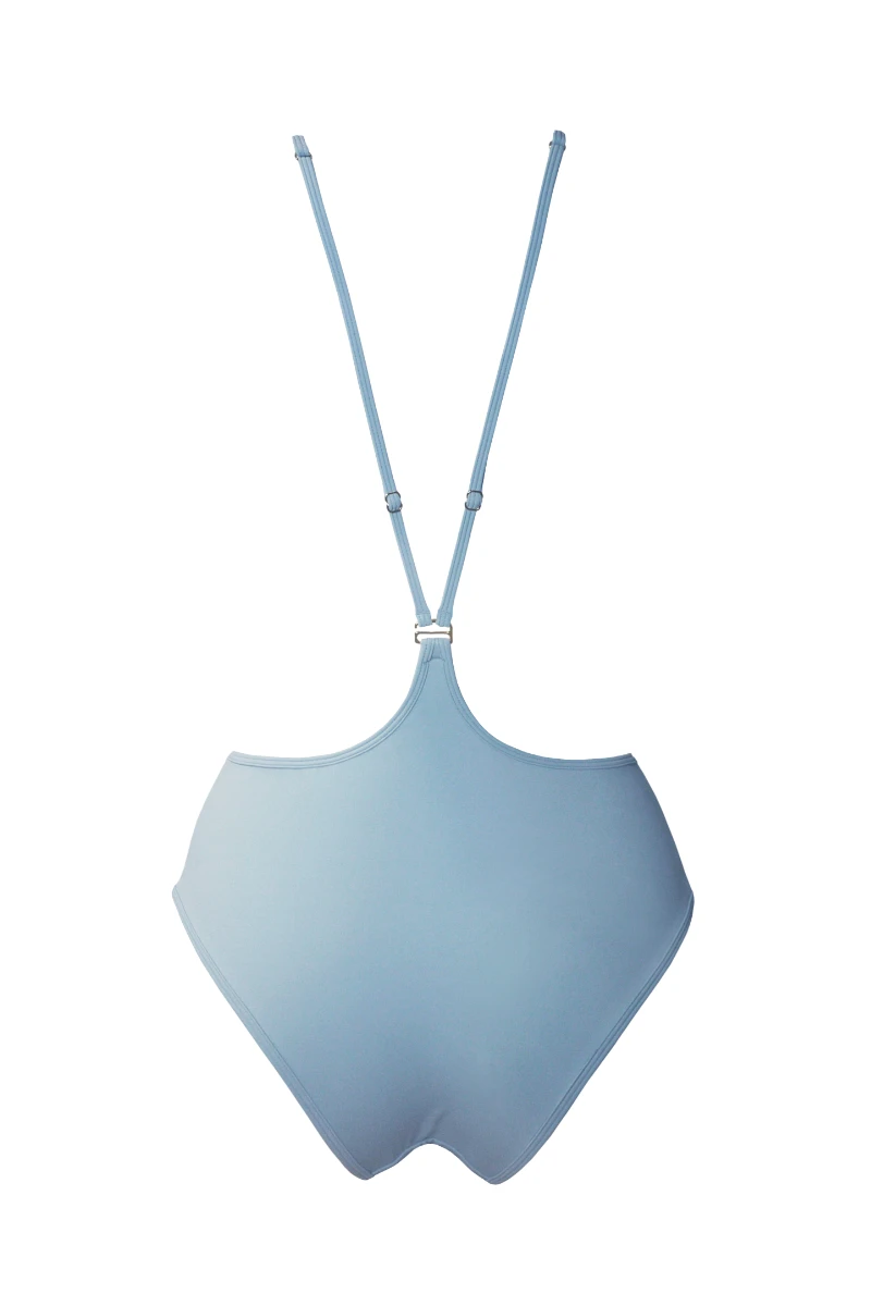 Hamade Activewear Neck Ring High Waisted Bottoms - Light Blue 13 Hamade Activewear Neck Ring High Waisted Bottoms - Light Blue - Image 11