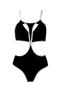 Hamade Activewear Neck Ring High Waisted Bottoms - Black/White Binding 20 Hamade Activewear Neck Ring High Waisted Bottoms - Black/White Binding -Rad Store SS23 19 00305efc 9837 467c a78b 82adac422854 1