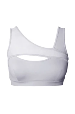 Hamade Activewear Asymmetric Top - Light Grey -Rad Store SS23 29