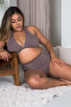 Tatiana Activewear Isla Shorts - Cocoa 11 Tatiana Activewear Isla Shorts - Cocoa -Rad Store TatianaActive IslaCocoaBrownNeutralPoleWearPoleDancingClothes 2 10