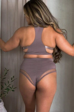 Tatiana Activewear Isla Top - Cocoa -Rad Store TatianaActive IslaCocoaBrownNeutralPoleWearPoleDancingClothes 2 8