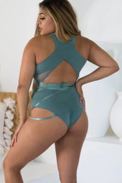 Tatiana Activewear Perla Shorts - Sage Green -Rad Store TatianaActive PerlaSageGreenSupportiveFullCoveragePoleWearPoleDancingClothes 3430 914fa8cd 5605 4f7f ba15 92e6b43277df