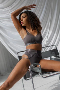 Tatiana Activewear Perla Top - Charcoal -Rad Store TatianaActivePerlaCharcoalPoleWearSet 2 2 6dc6f8e0 7f07 4bd8 a33a 11e15eb90dca