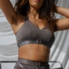 Tatiana Activewear Perla Top - Charcoal