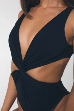 Shark Polewear Twist Bodysuit - Black -Rad Store Twistblack4