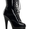 Pleaser USA Adore-1020 7inch Pleaser Boots - Patent Black -Rad Store adore 1020 b
