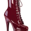 Pleaser USA Adore-1020 7inch Pleaser Boots - Patent Burgundy -Rad Store adore 1020 by decea8c7 1c46 490d a8ab c0867652a2a0