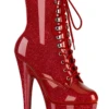 Pleaser USA Adore-1020GP 7inch Pleaser Boots - Ruby Glitter -Rad Store adore 1020gp ryrg 4caef0eb 2cd7 45f4 b754 561230d5eb8b