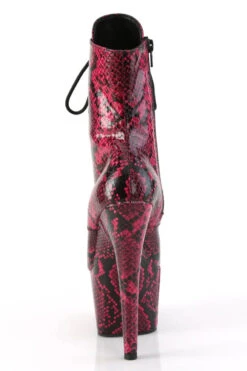 Pleaser USA Adore-1020SPWR 7inch Pleaser Boots - Hot Pink Snake -Rad Store adore 1020sp hpsp m09