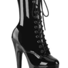 Pleaser USA Adore-1049WR 7inch Pleaser Boots - Patent Black -Rad Store adore 1049wr b