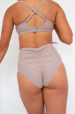 Lunalae Bellani High Waisted Bottoms - Recycled Mocha -Rad Store bellani3