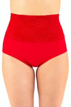 Dragonfly Betty High-Waisted Shorts - Lace Red -Rad Store bettyrl2