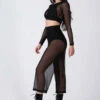 REV ACTIV Mesh Flow Pants - Black -Rad Store black mesh long set pleasure 3 1