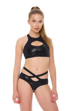 Bandurska Cosmic Top - Black Sequin -Rad Store cosmic set3