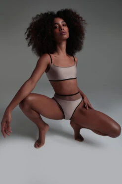 Rolling Vento Glam Reversible Bottoms - Black Lurex / Beige -Rad Store day02rolling1193