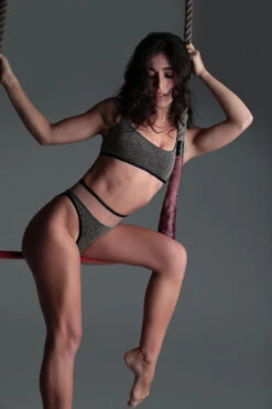 Rolling Vento Glam Reversible Bottoms - Black Lurex / Beige -Rad Store day02rolling1248