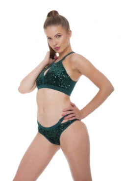 Bandurska Eclipse Bottoms - Green Sequin -Rad Store eclipse set1 4f4cd461 3eda 41de a9d4 10e842a82c9e