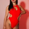 Pole Addict Extravaganza Bodysuit - Red -Rad Store extravaganza red 1