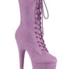 Pleaser USA Flamingo-1050FS Faux Suede 8inch Pleaser Boots - Lilac -Rad Store flamingo 1050fs llfs