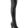 Pleaser USA Flamingo-3000 8inch Thigh High Pleaser Boots - Matte Black -Rad Store flamingo 3000 bpu