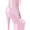Pleaser USA Infinity-1020 9inch Pleaser Boots - Patent Baby Pink -Rad Store infinity 1020 bp