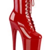 Pleaser USA Infinity-1020 9inch Pleaser Boots - Patent Red -Rad Store infinity 1020 r