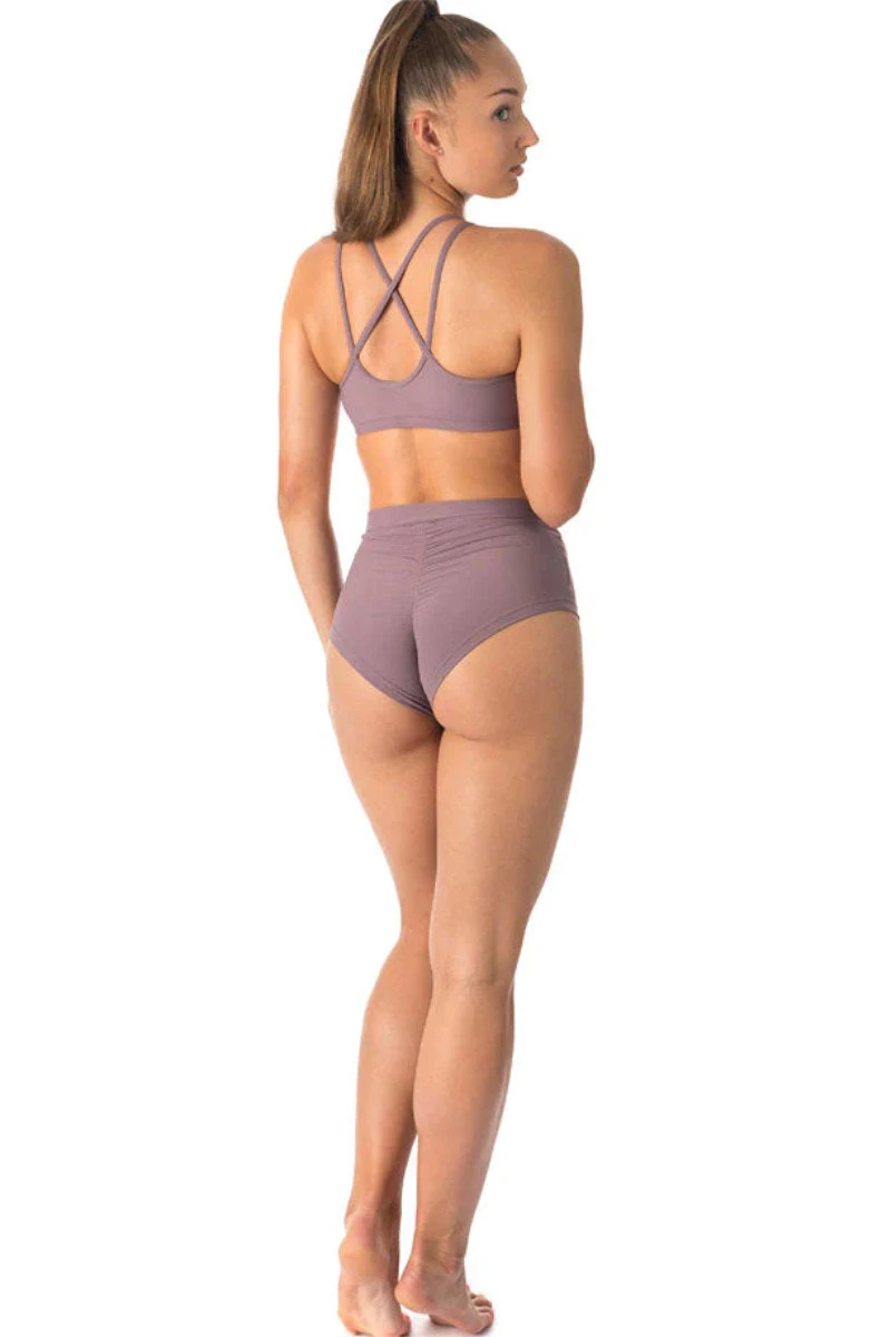 Dragonfly Lola High-Waisted Shorts - Lilac 8 Dragonfly Lola High-Waisted Shorts - Lilac - Image 6