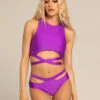 Paradise Chick Miami Wrap Top - Grape -Rad Store miamiwrapgrape