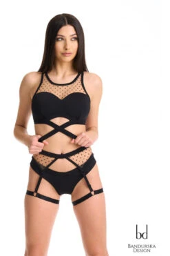 Bandurska Penelope Suspenders Accessory - Black -Rad Store penelope premium suspenders 3