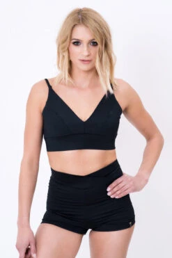 Pole Addict Kopia Basic High Waisted Shorts - Black -Rad Store pole 005