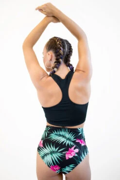 Pole Addict High Waisted Shorts - Exotic Flower -Rad Store produkt 008