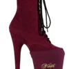 Pleaser USA Shoe Protectors - Burgundy Lycra -Rad Store psp bylyr