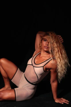 Rolling Vertigo Bodysuit - Beige/Black -Rad Store rollings0129 666af02c 2a4b 4b7a 9693 bb9d0320c42a