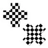 Pastease Cross Nipple Pasties - Black & White Checker -Rad Store slice16 2d1e8178 c049 4337 8110 66509ed8b6b4