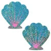Pastease Seashell Nipple Pasties - Liquid Seafoam Green & Pink 2 Pastease Seashell Nipple Pasties - Liquid Seafoam Green & Pink -Rad Store slice20 1