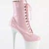 Pleaser USA Flamingo-1020 8inch Pleaser Boots - Patent Baby Pink/White -Rad Store slice3 49d34212 889f 4a1b 911b cf9d6b3df984