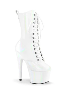 Rad Store 26 Pleaser USA Adore-1040WR 7inch Pleaser Boots - Holographic White