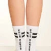 Paradise Chick Supreme Pole Dance Socks - White -Rad Store supreme socks3