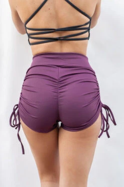 Lunalae High Waist Drawstring Bottoms - Recycled Mulberry -Rad Store w6